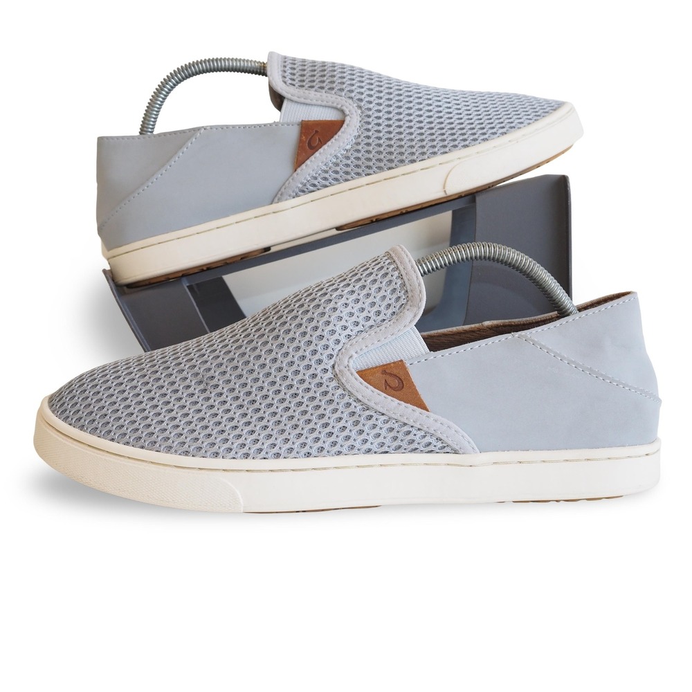 OluKai Pehuea Slip-on Sneakers Pale Grey Women's 9/39